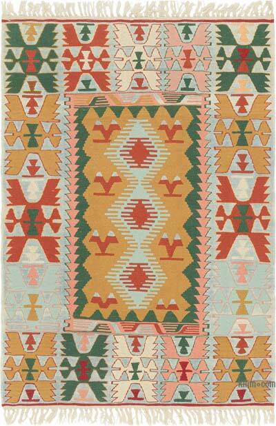 Yeni Kök Boya El Dokuma Kilim - 119 cm x 172 cm