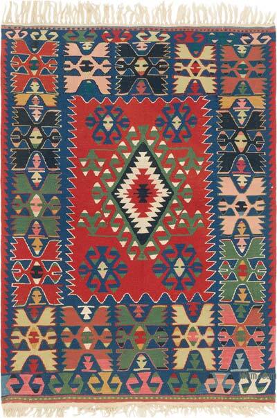 Yeni Kök Boya El Dokuma Kilim - 120 cm x 172 cm