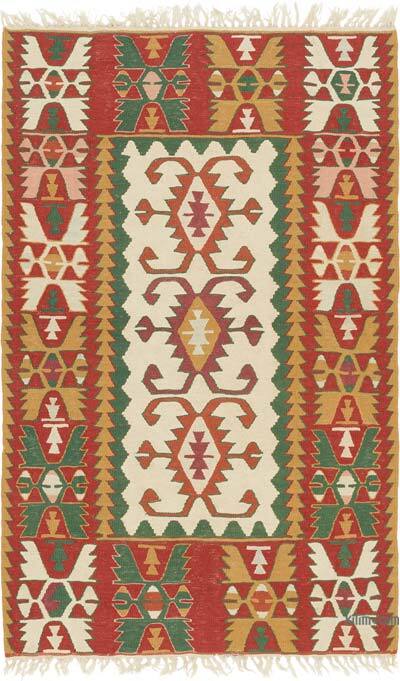 Yeni Kök Boya El Dokuma Kilim - 124 cm x 195 cm