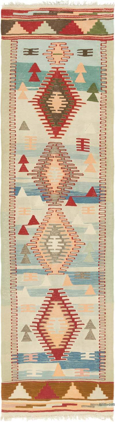 Yeni Kök Boya El Dokuma Kilim - 80 cm x 290 cm