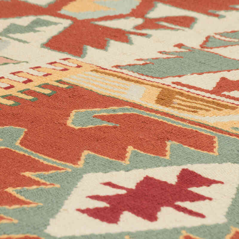 New Handwoven Turkish Kilim Rug - 3' 9" x 6'  (45" x 72") - K0082000