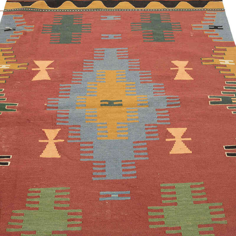 New Handwoven Turkish Kilim Rug - 3' 10" x 6' 2" (46" x 74") - K0082002