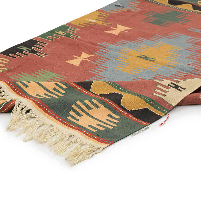 New Handwoven Turkish Kilim Rug - 3' 10" x 6' 2" (46" x 74") - K0082002