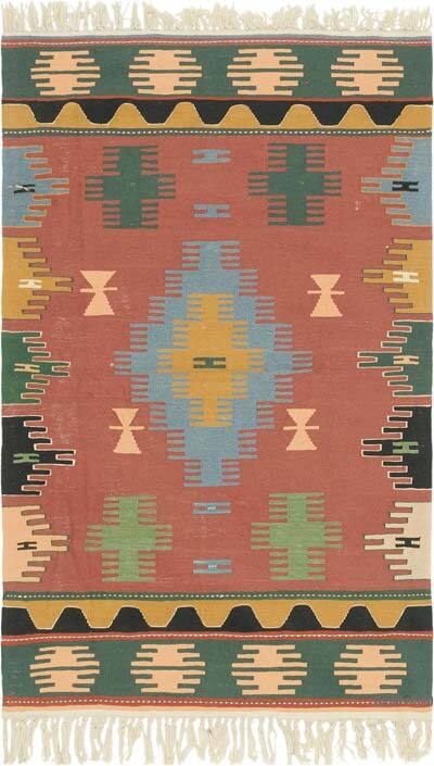 Yeni Kök Boya El Dokuma Kilim - 117 cm x 187 cm