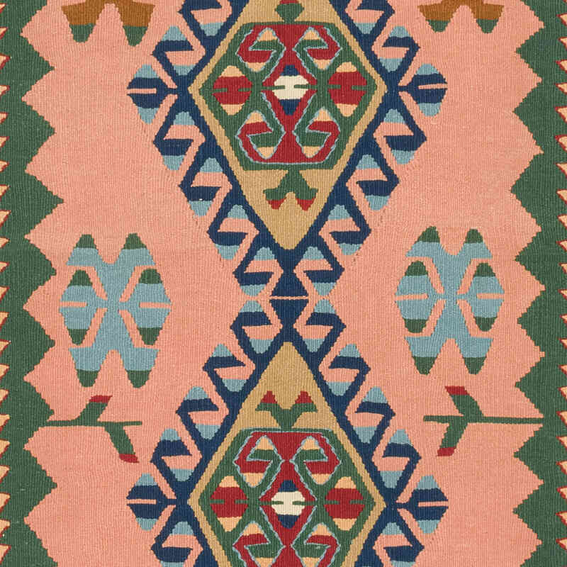 New Handwoven Turkish Kilim Rug - 4'  x 5' 10" (48" x 70") - K0082003