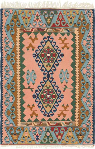Yeni Kök Boya El Dokuma Kilim - 122 cm x 177 cm