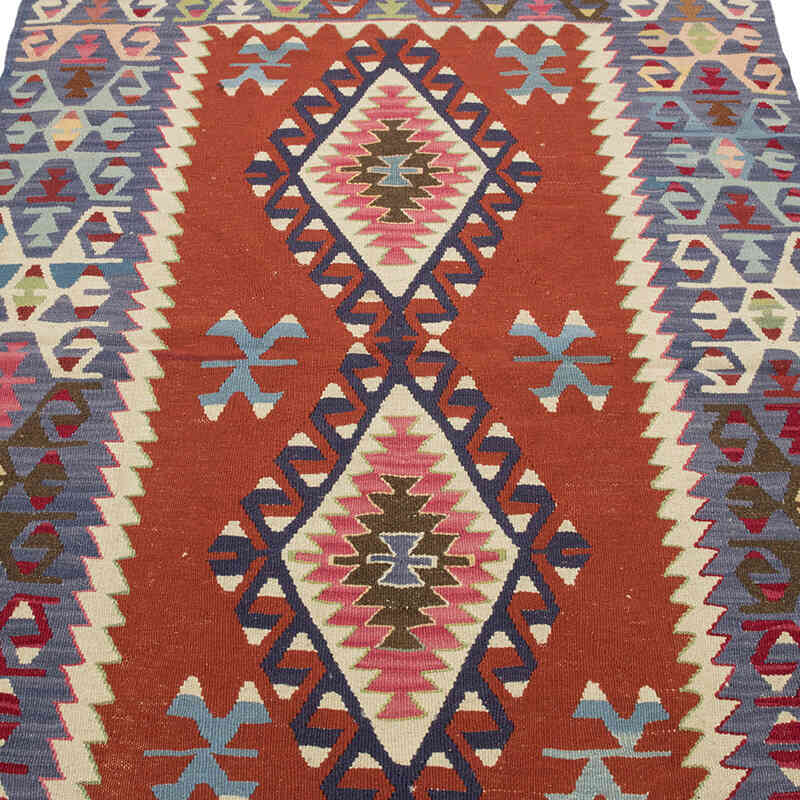 New Handwoven Turkish Kilim Rug - 3' 11" x 5' 10" (47" x 70") - K0082005