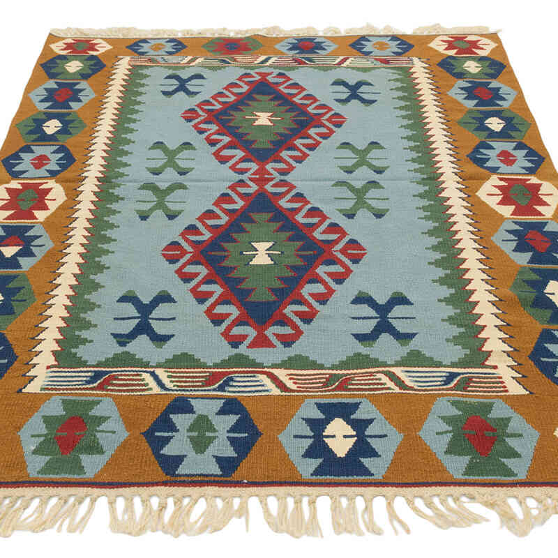 Yeni Kök Boya El Dokuma Kilim - 123 cm x 177 cm - K0082007