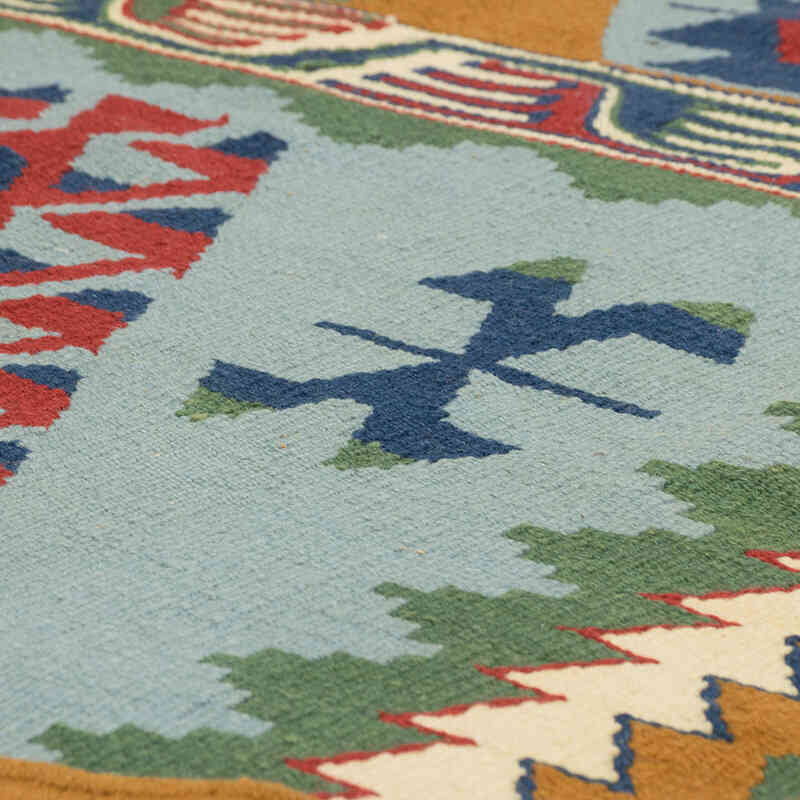 Yeni Kök Boya El Dokuma Kilim - 123 cm x 177 cm - K0082007