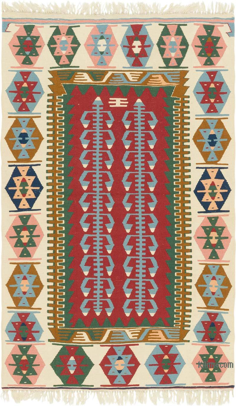 Yeni Kök Boya El Dokuma Kilim - 117 cm x 185 cm - K0082008