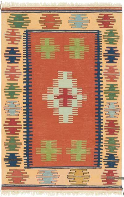 Yeni Kök Boya El Dokuma Kilim - 112 cm x 170 cm