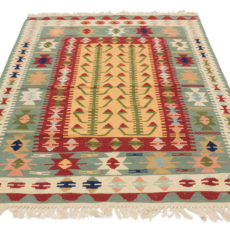 Yeni Kök Boya El Dokuma Kilim - 115 cm x 177 cm - K0082010