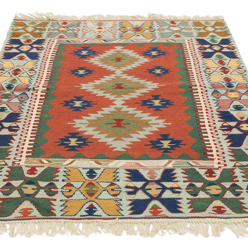 Yeni Kök Boya El Dokuma Kilim - 122 cm x 165 cm - K0082011