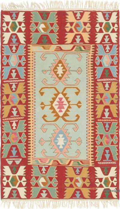 Yeni Kök Boya El Dokuma Kilim - 116 cm x 181 cm