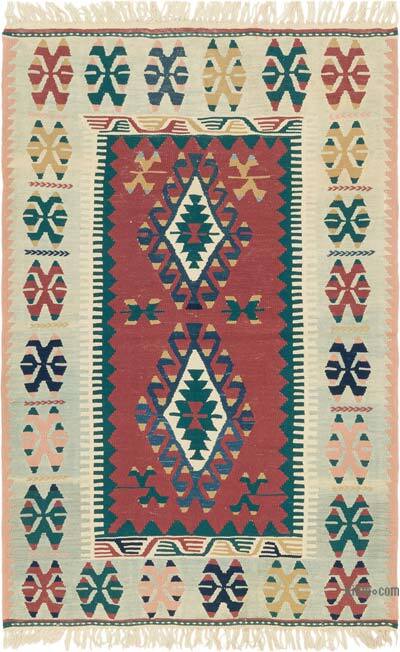 Yeni Kök Boya El Dokuma Kilim - 118 cm x 178 cm