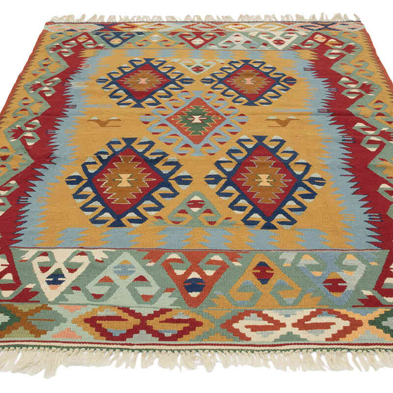 Yeni Kök Boya El Dokuma Kilim - 143 cm x 207 cm - K0082015