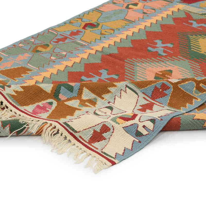New Handwoven Turkish Kilim Rug - 3' 11" x 5' 9" (47" x 69") - K0082016