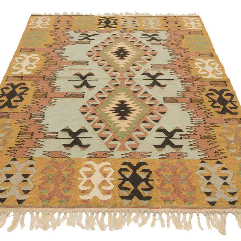 New Handwoven Turkish Kilim Rug - 3' 9" x 5' 8" (45" x 68") - K0082019