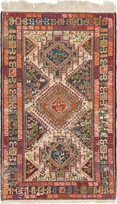 Alfombra Vintage Shahsavan Soumak