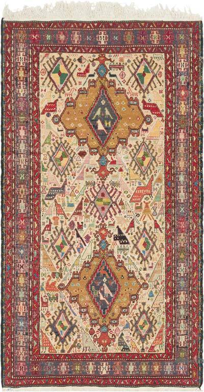 Alfombra Vintage Shahsavan Soumak