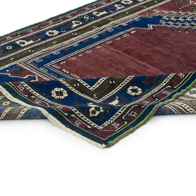 Alfombra Vintage Turca Anudada a Mano - 131 cm x 197 cm - K0082028