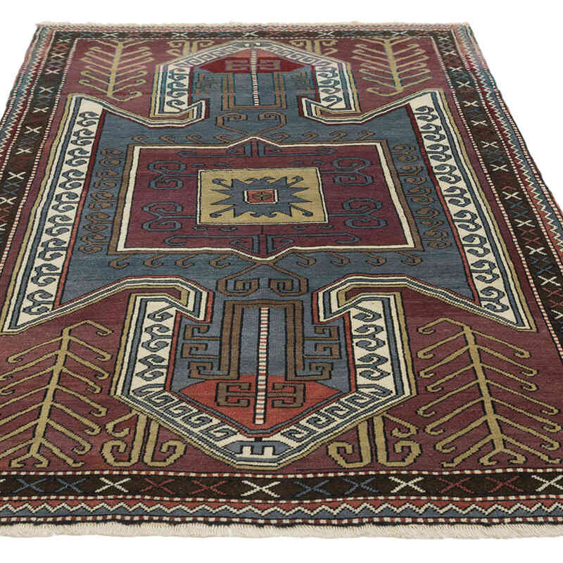 El Dokuma Vintage Halı - 125 cm x 192 cm - K0082029