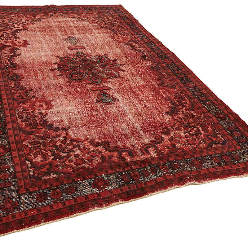 Hand Carved Over-Dyed Rug - 6' 8" x 10' 5" (80" x 125") - K0082086