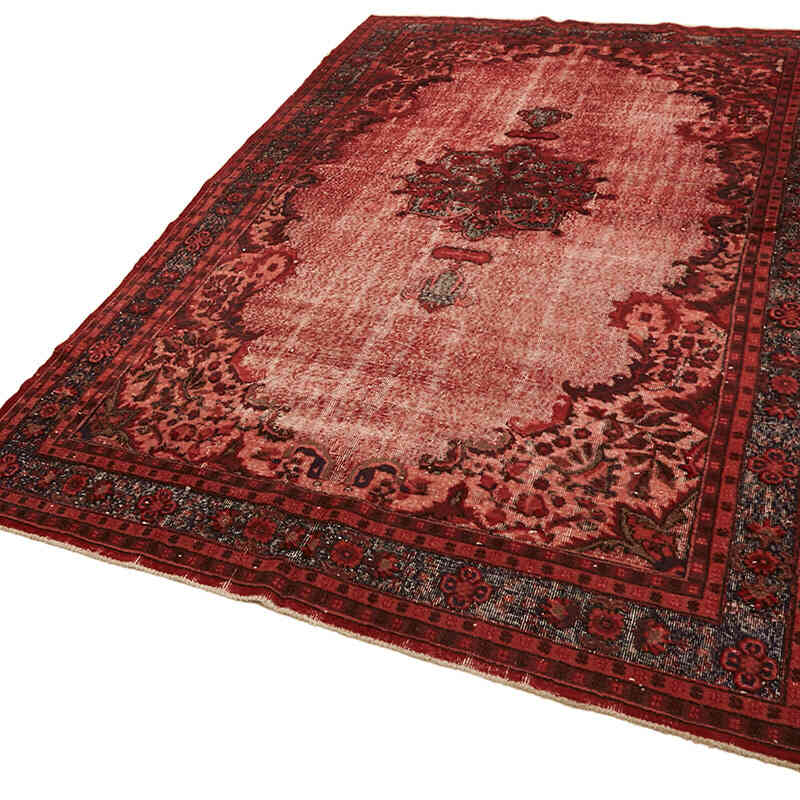 Hand Carved Over-Dyed Rug - 6' 8" x 10' 5" (80" x 125") - K0082086