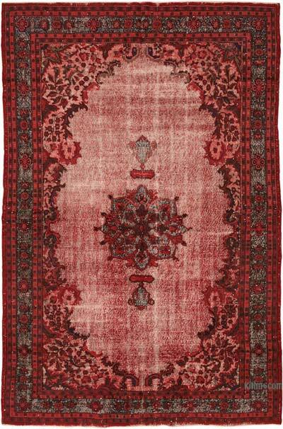 Hand Carved Over-Dyed Rug - 6' 8" x 10' 5" (80" x 125")