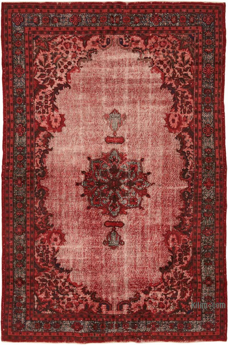 Hand Carved Over-Dyed Rug - 6' 8" x 10' 5" (80" x 125") - K0082086