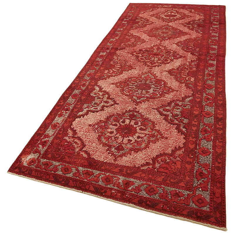 Hand Carved Over-Dyed Rug - 4' 9" x 13' 3" (57" x 159") - K0082088