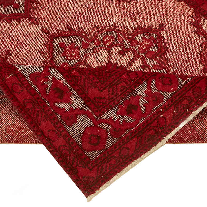 Hand Carved Over-Dyed Rug - 4' 9" x 13' 3" (57" x 159") - K0082088