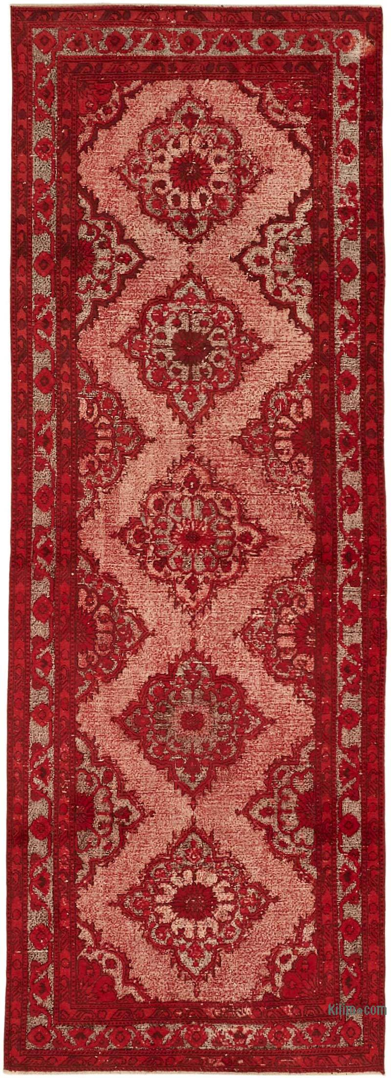 Hand Carved Over-Dyed Rug - 4' 9" x 13' 3" (57" x 159") - K0082088