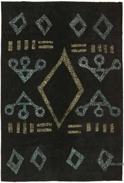 Hand Carved Over-Dyed Rug - 7' 9" x 11' 6" (93" x 138")