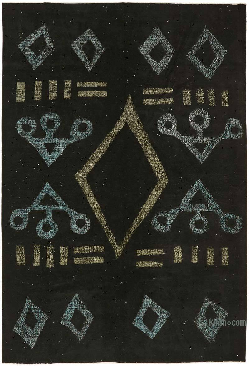 Alfombra Tallada a Mano Sobre Teñida - 236 cm x 350 cm - K0082091