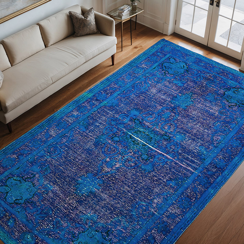 Alfombra Tallada a Mano Sobre Teñida - 201 cm x 325 cm - K0082092