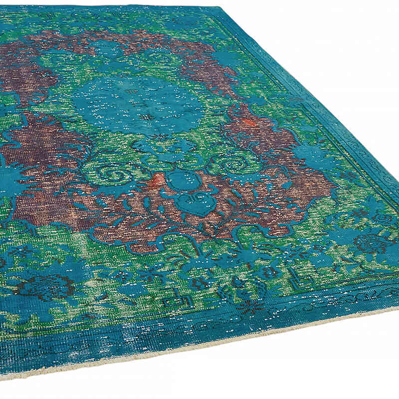 Hand Carved Over-Dyed Rug - 6' 6" x 9' 4" (78" x 112") - K0082097