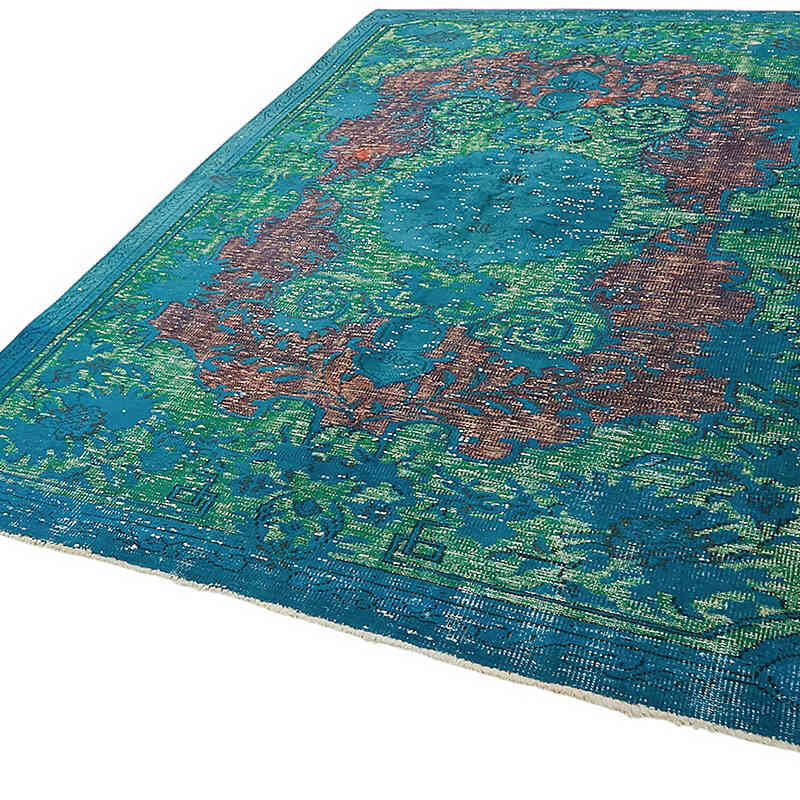 Hand Carved Over-Dyed Rug - 6' 6" x 9' 4" (78" x 112") - K0082097