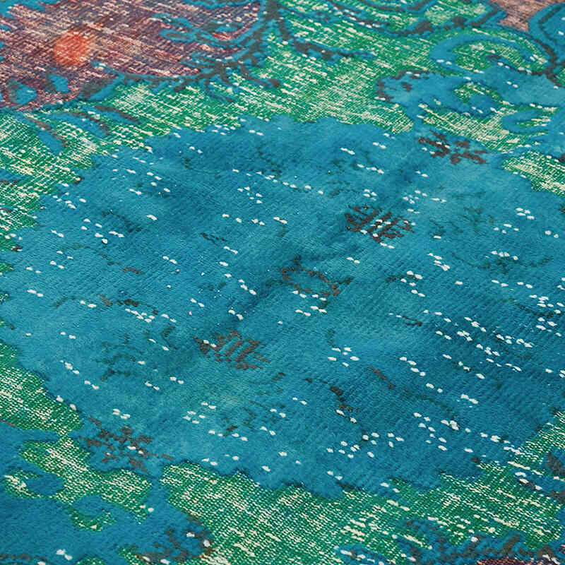 Hand Carved Over-Dyed Rug - 6' 6" x 9' 4" (78" x 112") - K0082097