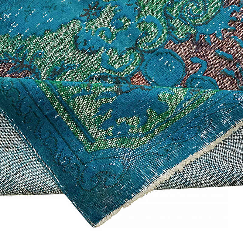 Hand Carved Over-Dyed Rug - 6' 6" x 9' 4" (78" x 112") - K0082097