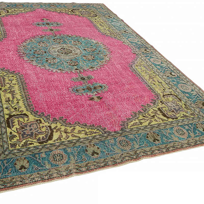 Hand Carved Over-Dyed Rug - 7' 2" x 11' 2" (86" x 134") - K0082098
