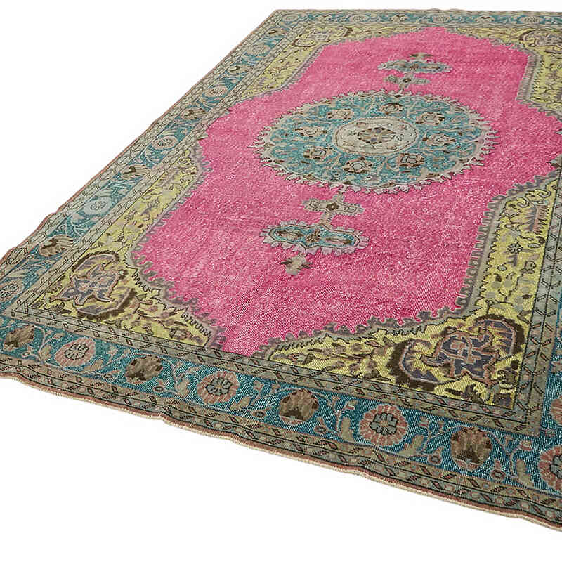Hand Carved Over-Dyed Rug - 7' 2" x 11' 2" (86" x 134") - K0082098