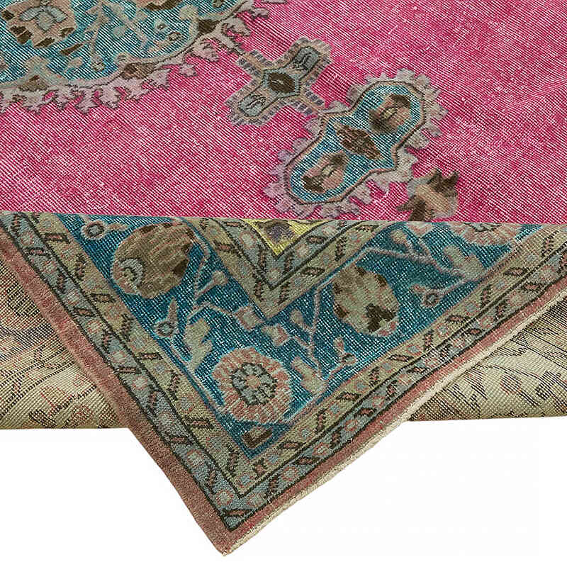 Hand Carved Over-Dyed Rug - 7' 2" x 11' 2" (86" x 134") - K0082098
