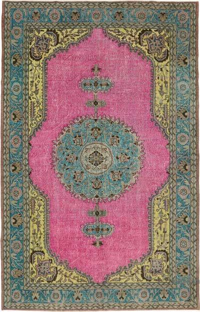 Hand Carved Over-Dyed Rug - 7' 2" x 11' 2" (86" x 134")