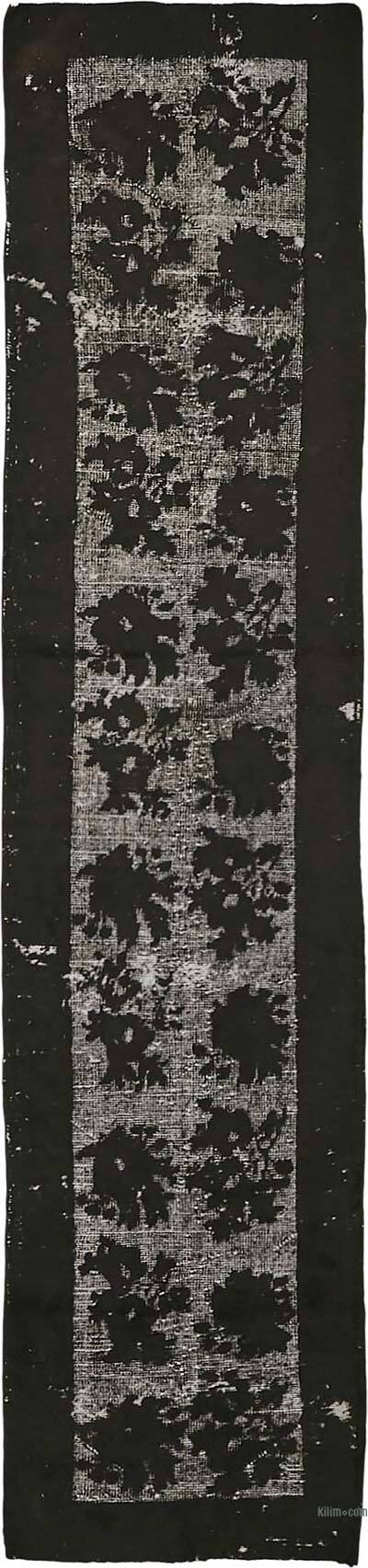 Hand Carved Over-Dyed Rug - 2' 4" x 10' 6" (28" x 126")