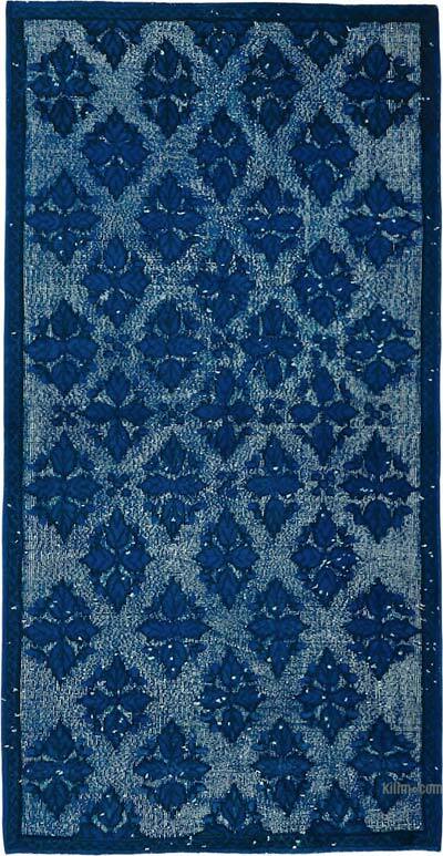 Alfombra Tallada a Mano Sobre Teñida - 124 cm x 245 cm