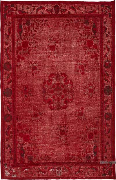 Hand Carved Over-Dyed Rug - 6' 7" x 10' 4" (79" x 124")