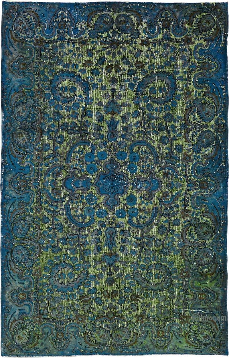 Hand Carved Over-Dyed Rug - 5' 7" x 8' 10" (67" x 106") - K0082105