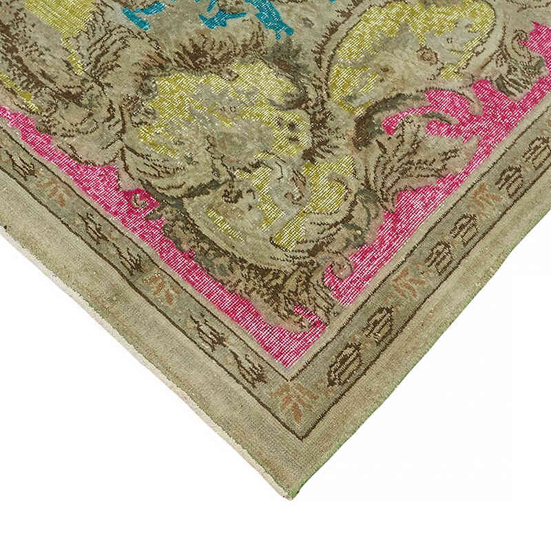Hand Carved Over-Dyed Rug - 6' 8" x 10' 11" (80" x 131") - K0082110