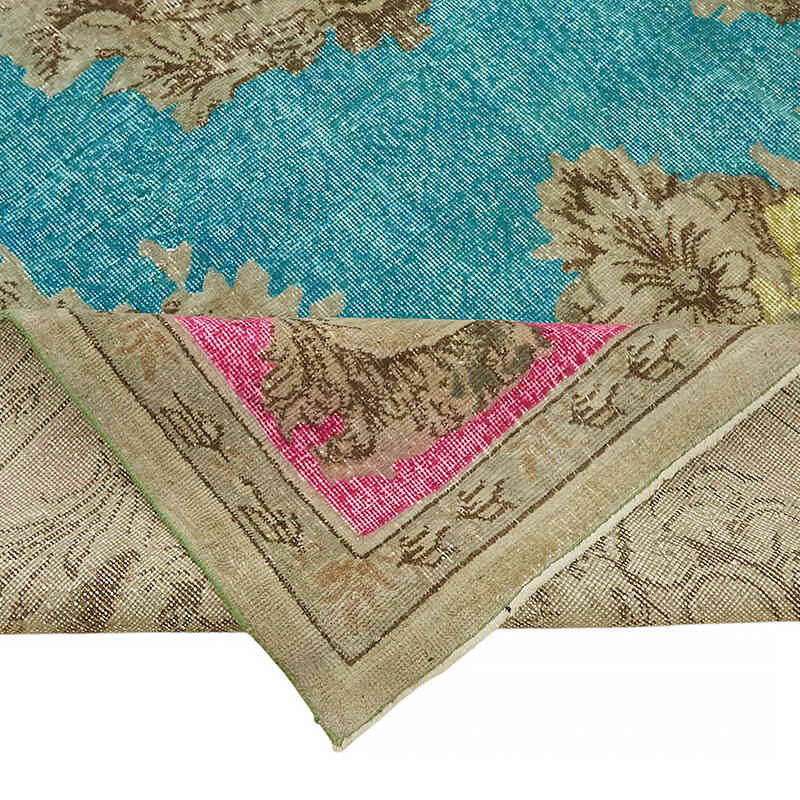 Hand Carved Over-Dyed Rug - 6' 8" x 10' 11" (80" x 131") - K0082110